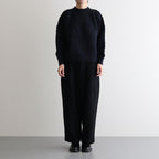 Wool cashmere beaver tuck pants #Black [TS243PT099]