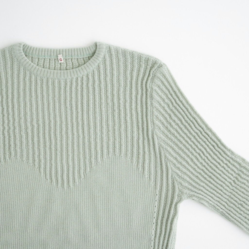 存在すること：ニットプルオーバー #pale green [13253-12107]