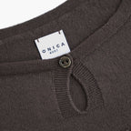 Stripe Long-sleeved Tee #Brown x Black [Oni068]