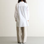 40s FRENCH LINEN DYED CANVAS 2TUCK WIDE EASY PANTS #8200 LINEN [GNMDS2502FL]