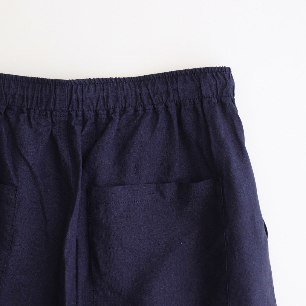 French Linen Straight PT #Navy [TS250PT078]
