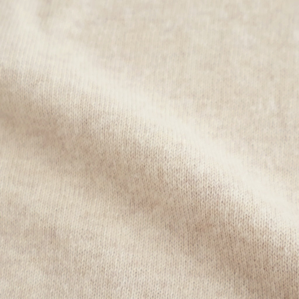 14GG 2PLY PLAIN STITCH COTTON/WOOL/CASHMERE V-NECK CARDIGAN #8100 NATURAL [GNSL25531]