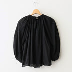 GARMENT DYE LAWN GATHER SMOCK #Black [no.7520]