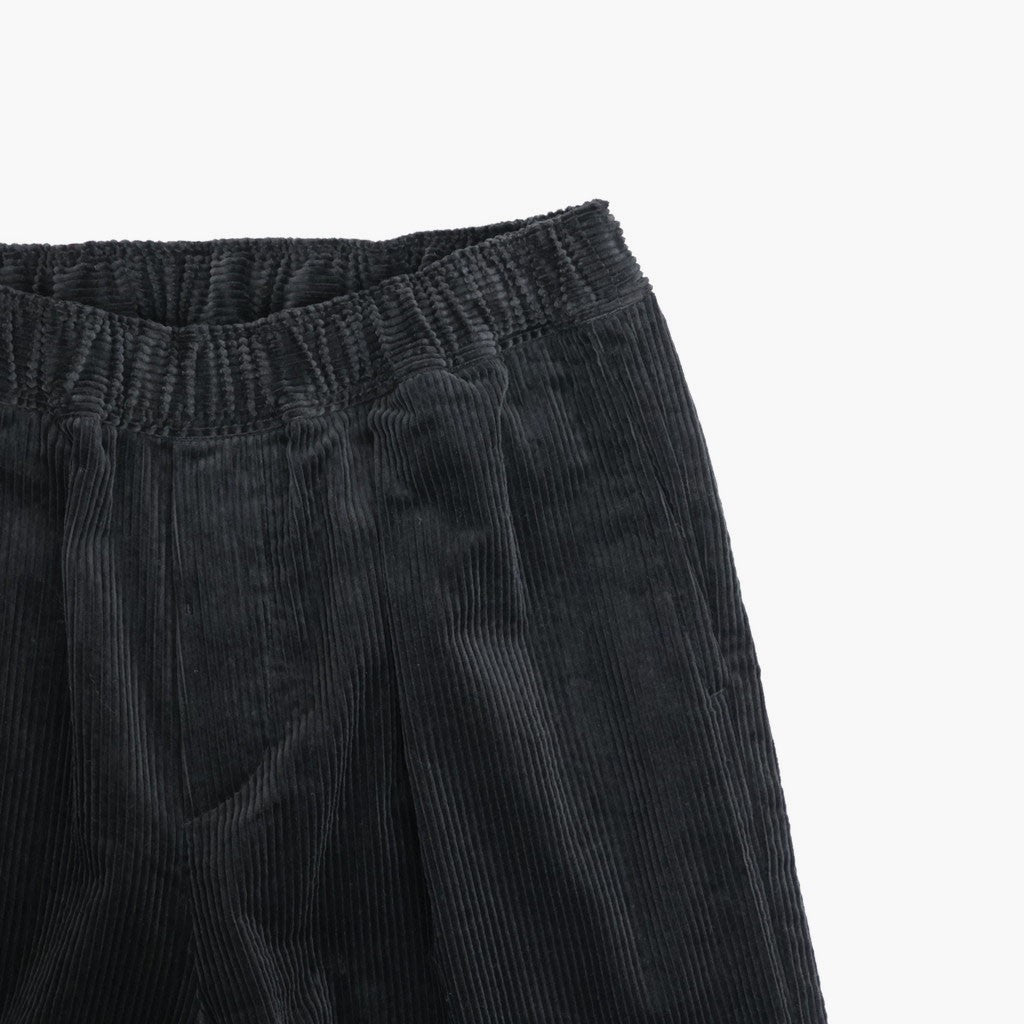 8WALE CORDUROY EASY WIDE PANTS #9900 BLACK [GNMDS2052CR]