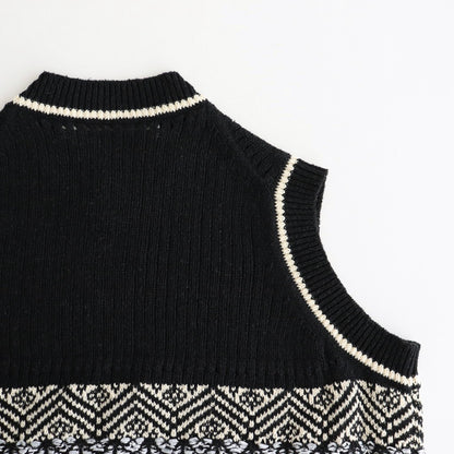 family traditions knit vest #Black [251803]