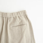 40s FRENCH LINEN DYED CANVAS 2TUCK WIDE EASY PANTS #8200 LINEN [GNMDS2502FL]