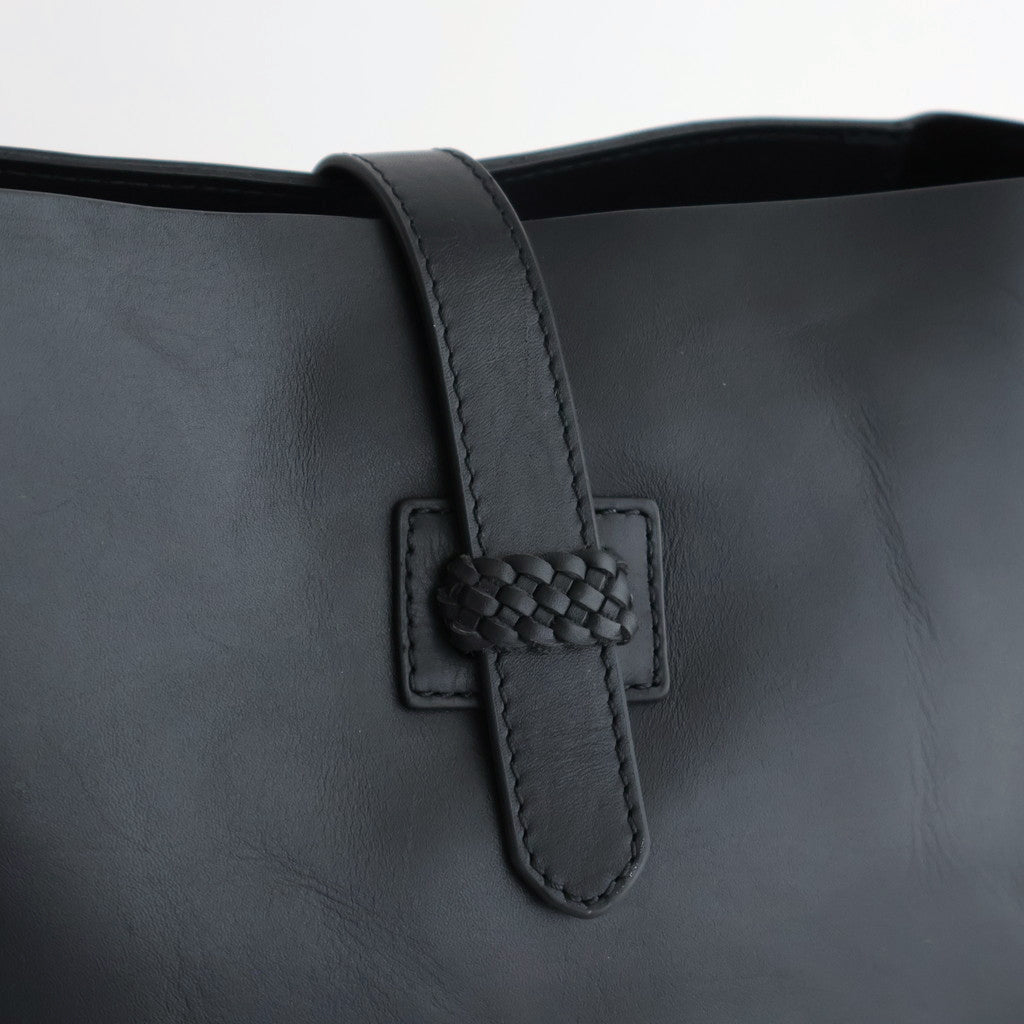NAPPA LEATHER ONE HANDLE BAG #9900 BLACK [SVMDS2551N]