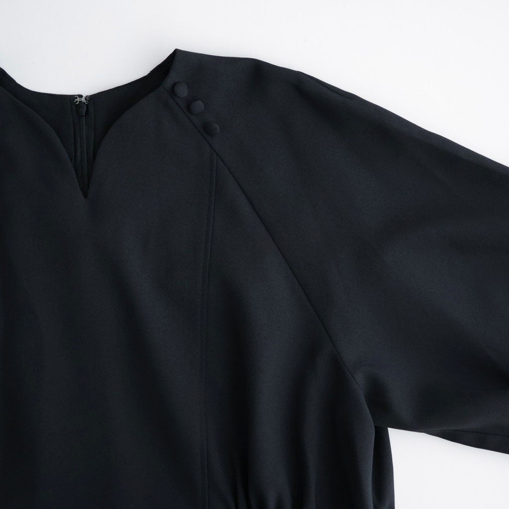 記憶の庭 Billowy sleeve dress #Black [26F-SH045-RP]