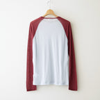 cashmere & supima cotton gauze jersey baseball Tee #light blue [WXFL-UW105]