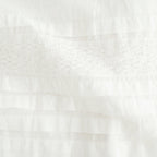 80s COTTON VOILE LACE GATHERED SKIRT #9100 WHT (OFF WHITE) [NSL26093]
