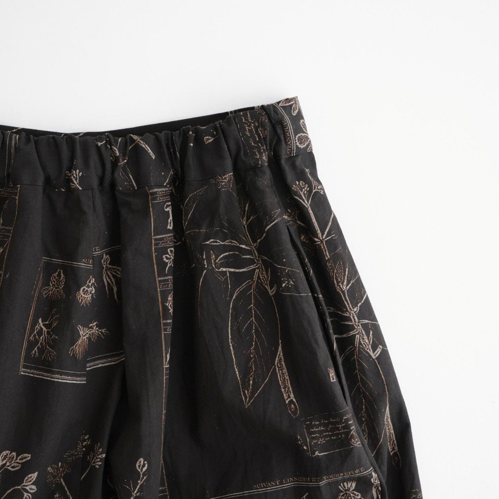 偶然の影：ズロースパンツ #dark brown×beige [13261-09413]