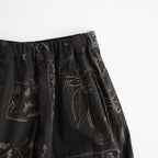 偶然の影：ズロースパンツ #dark brown×beige [13261-09413]
