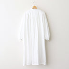 日日夜夜：Embroidery long tunic shirt #A off white [13251-05307]