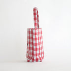 BAGUETTE TOTE MINI NEEDLE PUNCH #GINGHAM RED [TMB-2381H]