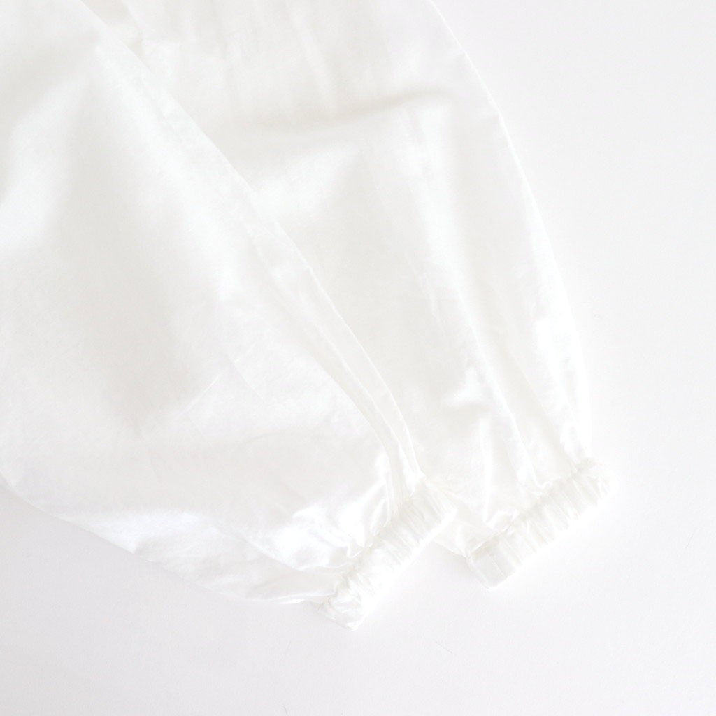 ラミーコットンローン ボウタイブラウス #WHITE [241784]