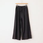 80s VOILE PLAIN WITH CUT WORK LACE EASY PANTS #9900 BLACK [INSL23224]