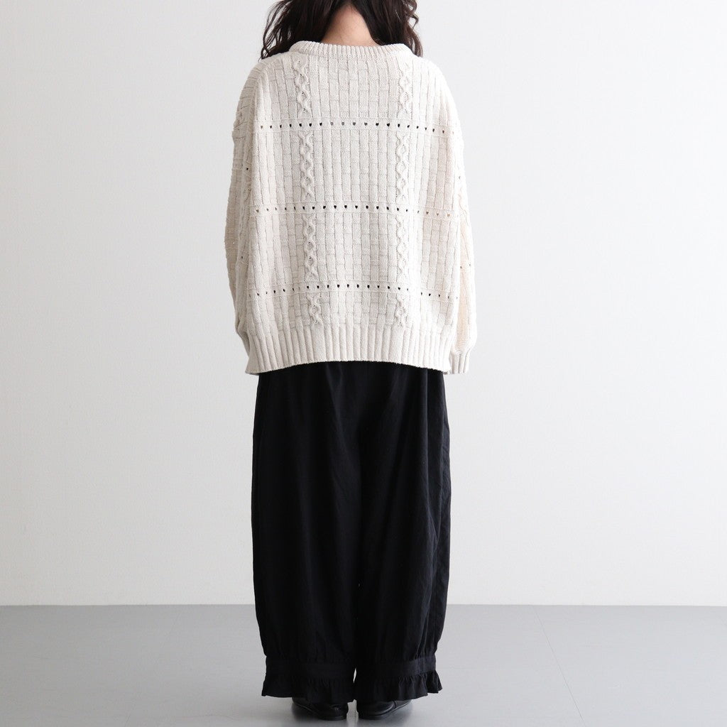 Recycled-Cotton Jumper #Ecru [oni060]