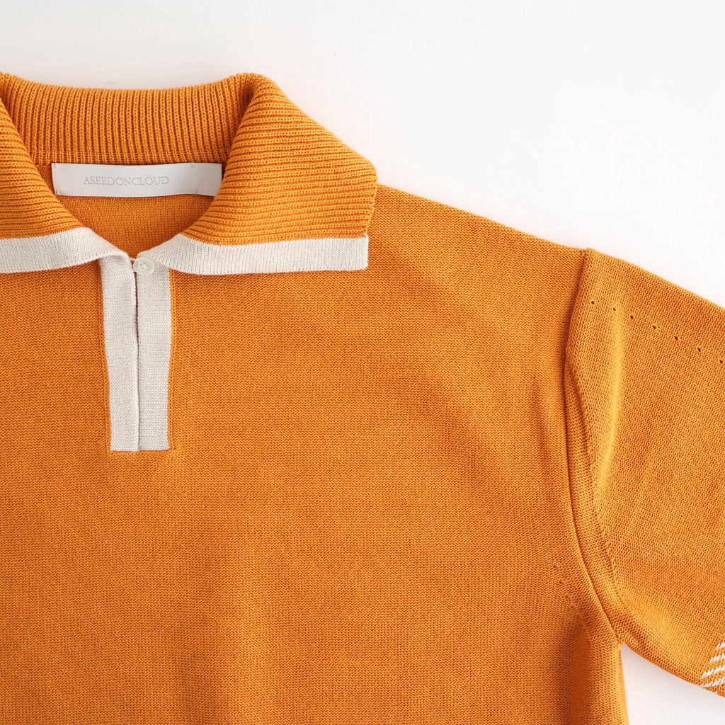Kafusho Polo Knit #Orange [261808]