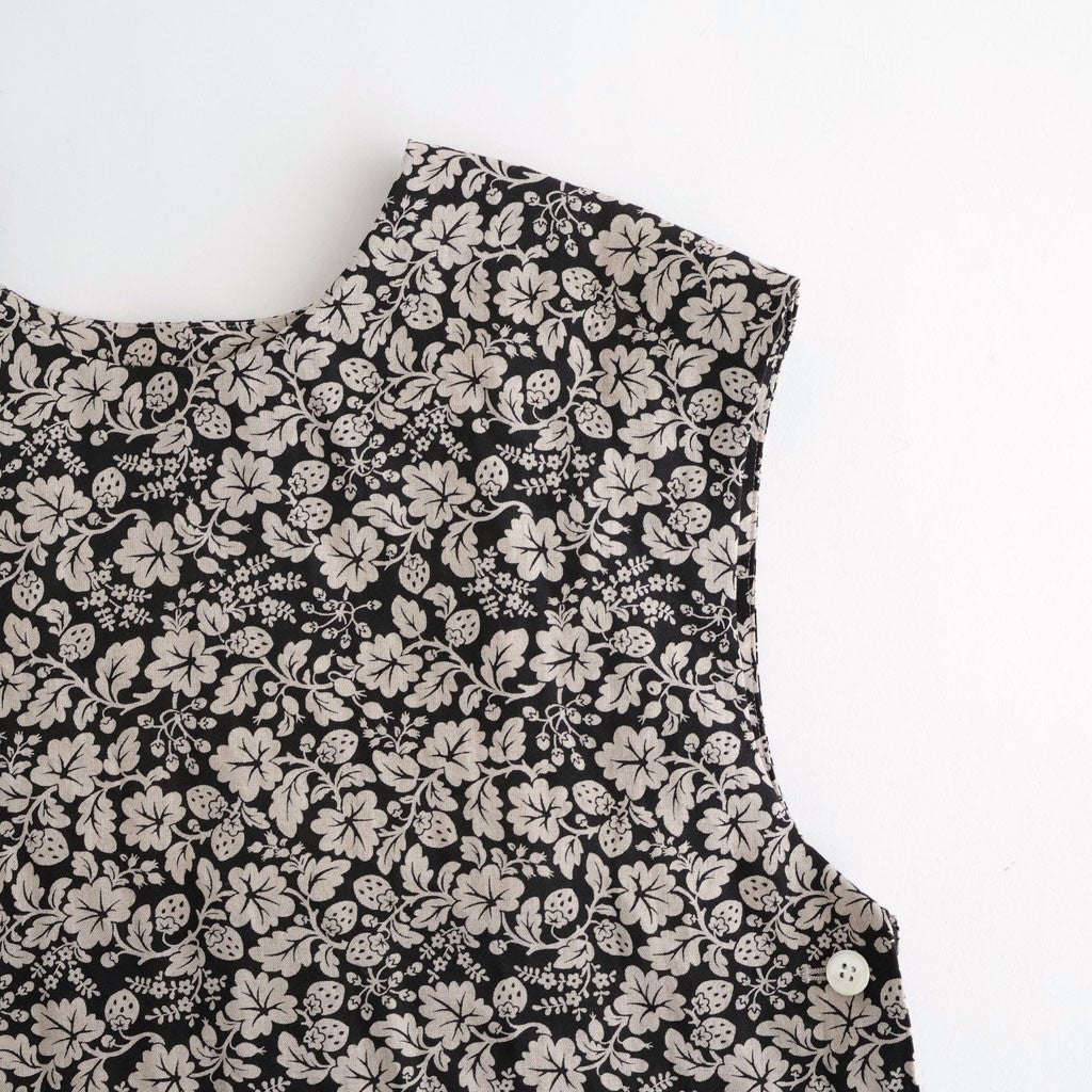 WILD BERRY FRILL DECORATION BUTTON BIB #Flax [no.7757]