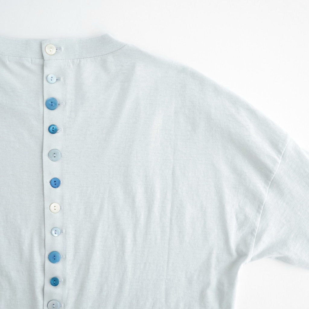 DROP CANDY BUTTON LONG SLEEVE T #Light Blue [no.8193]