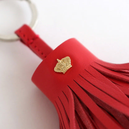 LEATHER TASSEL #Red [no.7599]
