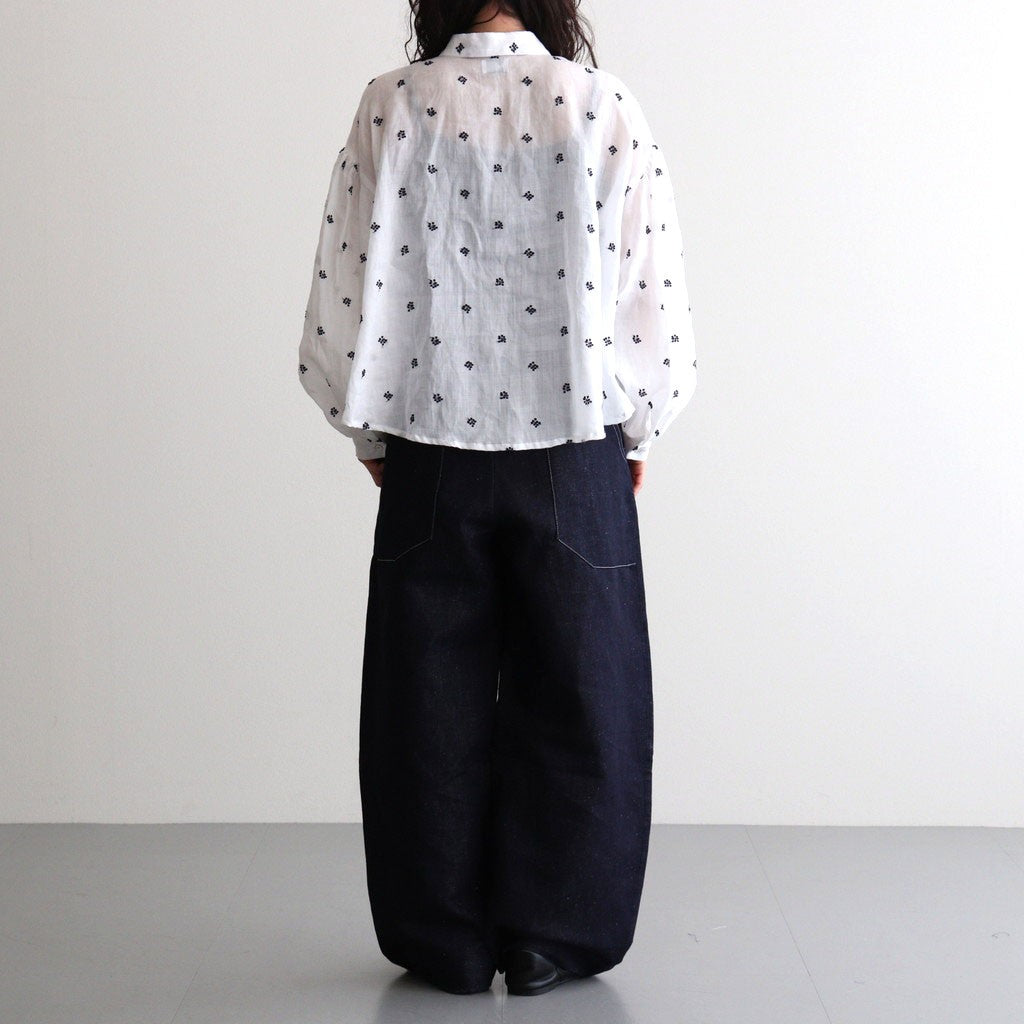 HW wide trousers #Indigo [261505]