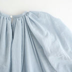 C/S P.S. GATHER SMOCK DRESS #Sax [no.8050]