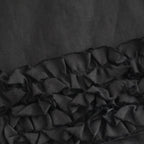 L.G.D. FRILL DECORATION BUTTON BIB #Black [no.8223]