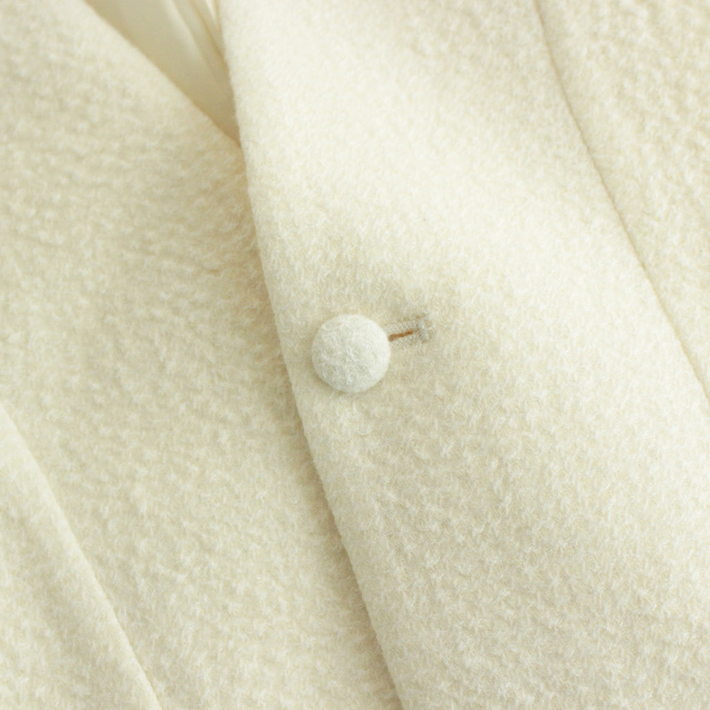 単純なる風景 Funnel collar cocoon jacket #ecru [TLF-125-jk001-wlc]