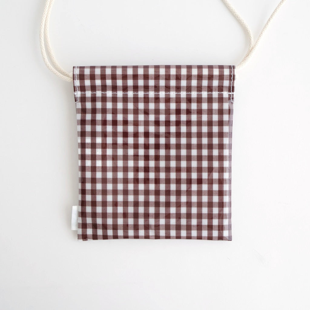 巾着POCHETTE #GINGHAM BROWN [TMB-2586H]