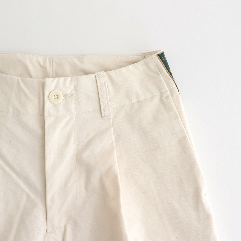 HW wide trousers #Off white [001501]