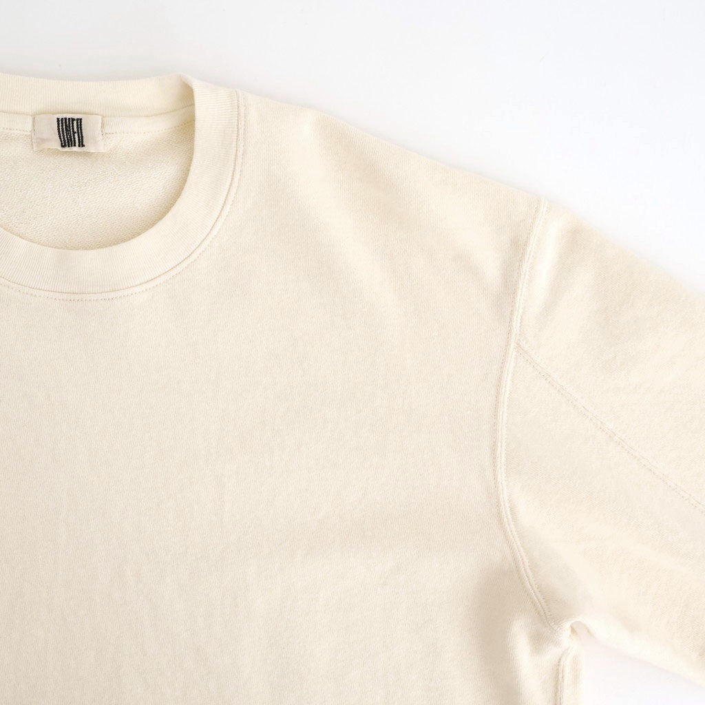 cotton open-end yarn terry sweat shirt #off white [WXSP-UW119]