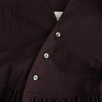 静寂の欠片 Funnel neck shirt dress #burgundy [TLF-125-op001-la]