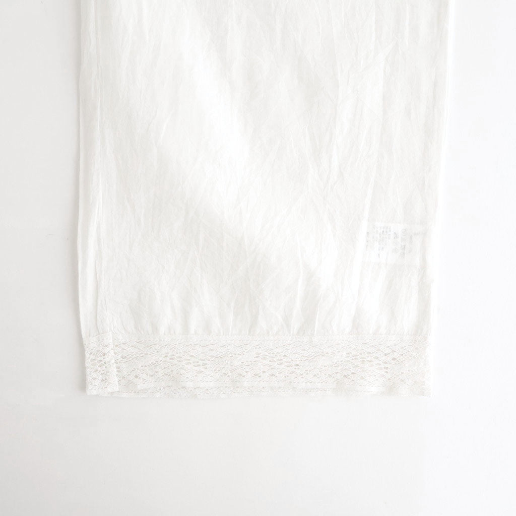 80s COTTON VOILE LACEUNDER PANTS #9100 WHT (OFF WHITE) [NSL26094]