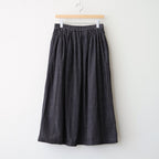 MINI CORDUROY CROSSHATCH PRINT GATHERED SKIRT #3991 NVY (NAVY/IVORY) [NSL26585]