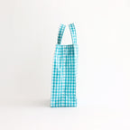 PAPER TOTE SMALL #GINGHAM TEAL [TMB-2286H]