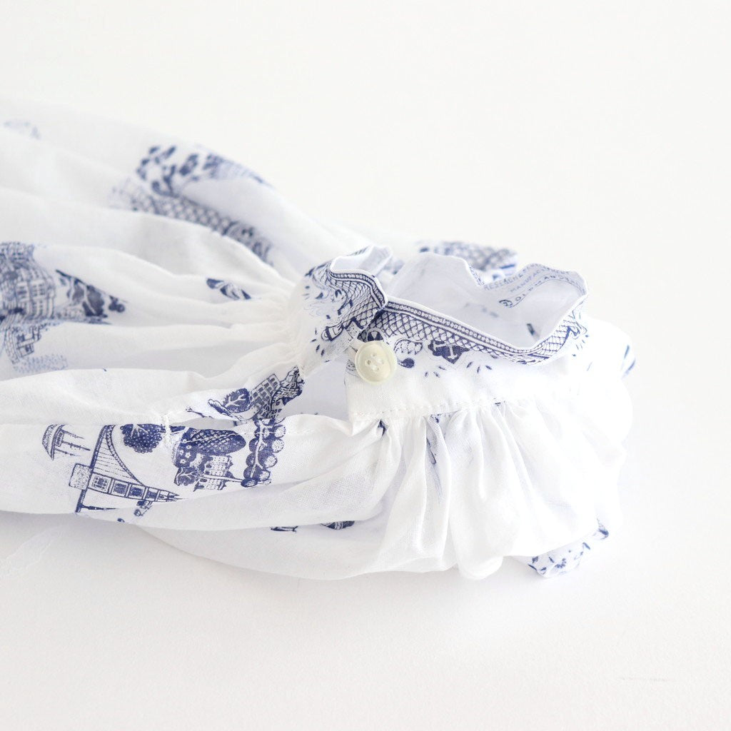 GATHER SMOCK #London Blue Willow [no.7447]