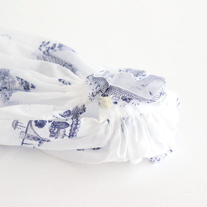 GATHER SMOCK #London Blue Willow [no.7447]