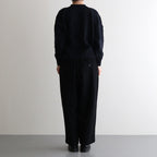 Wool cashmere beaver tuck pants #Black [TS243PT099]