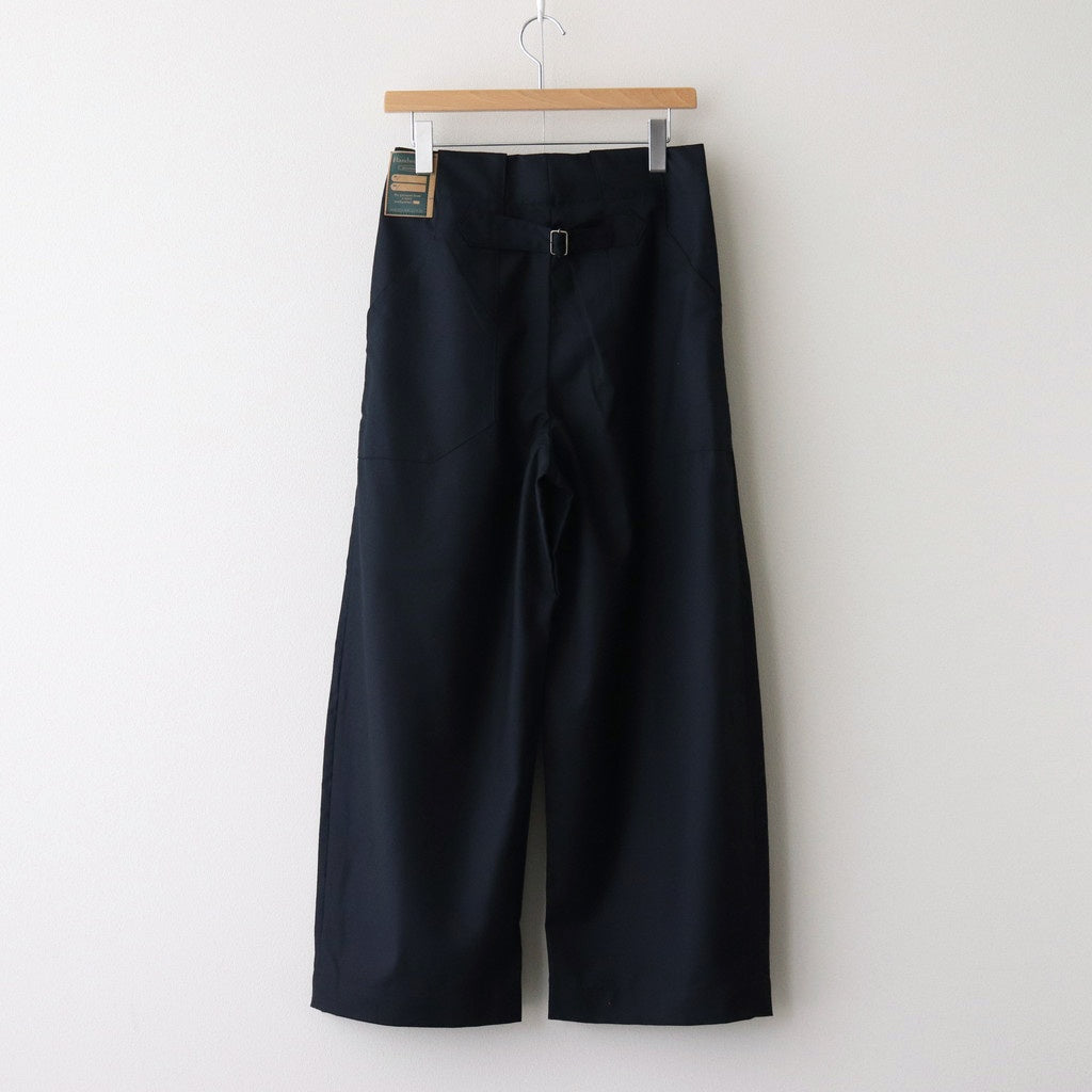 HW wide trousers #Navy [242505]