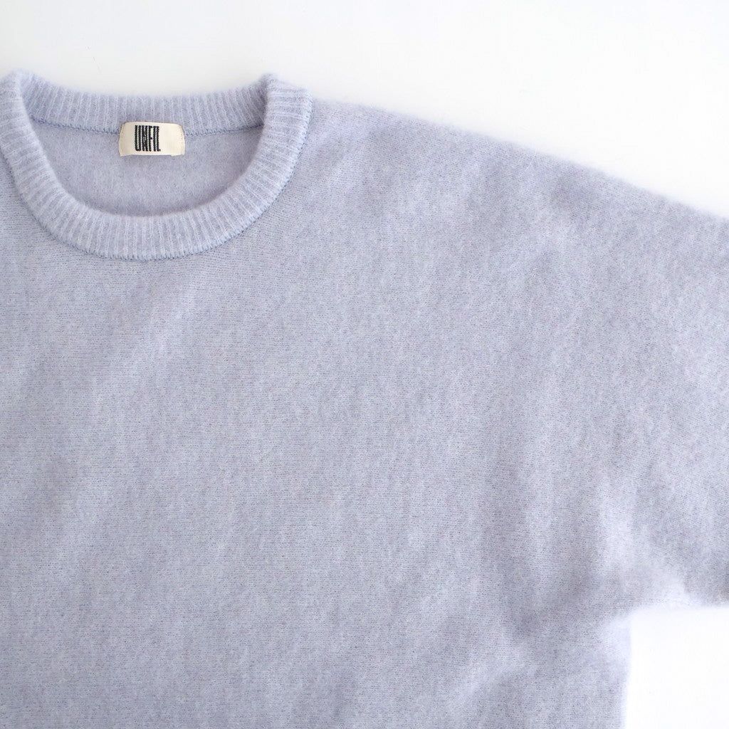 stretch superkid mohair crew-neck P/O #ice blue [WVFL-UW114]