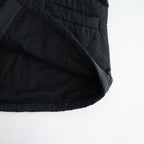 BANGALORE SILK PLAIN PADDED C-NECK SHORT COAT #9900 BLACK [NMDS26551]