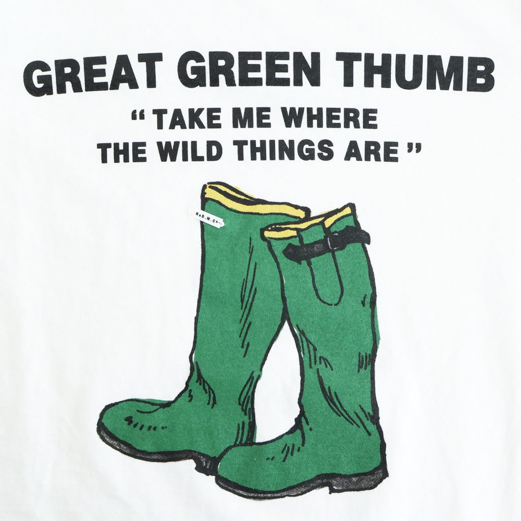 GREEN BOOT L/T SHIRT #White [no.7655]