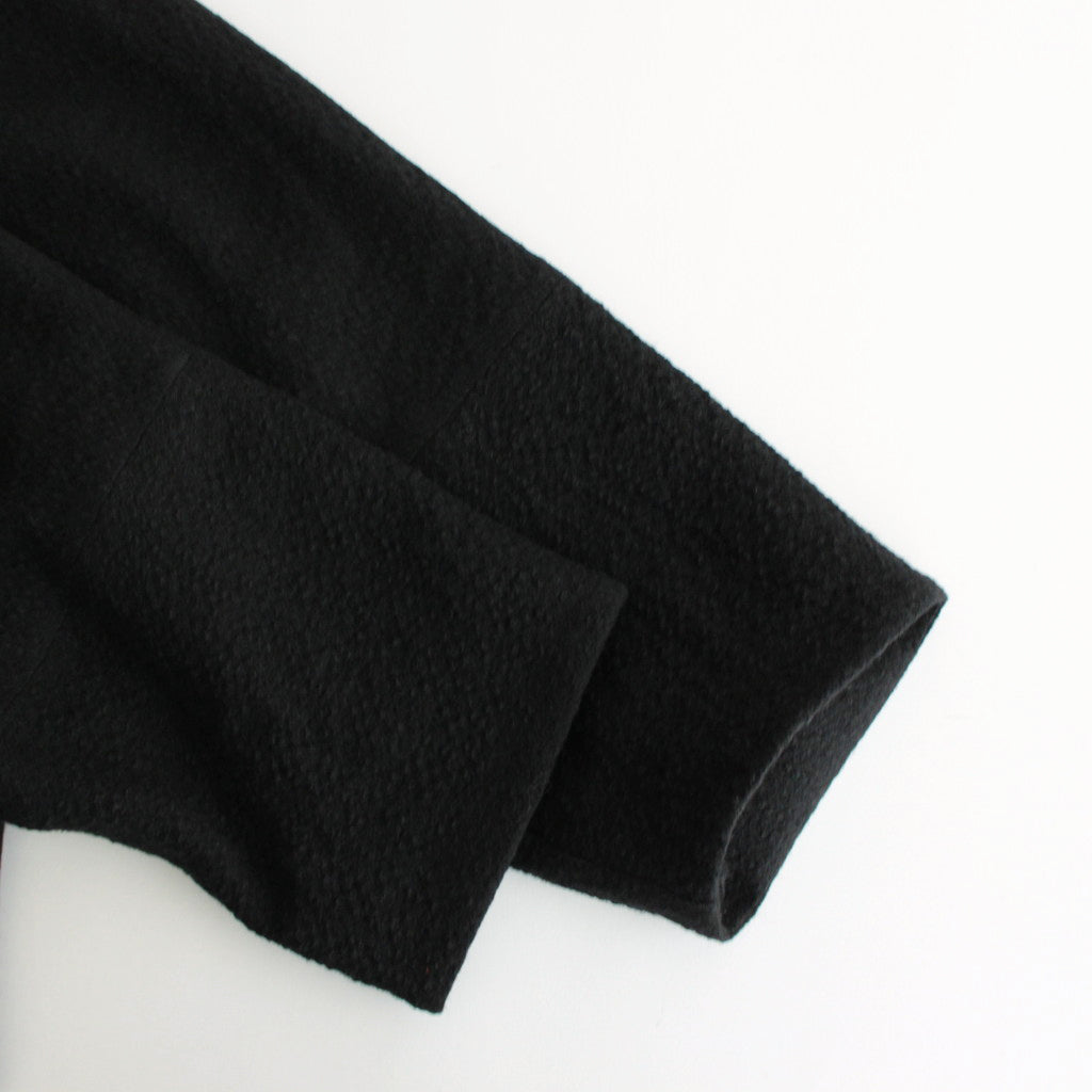 単純なる風景 Funnel collar cocoon jacket #black [TLF-125-jk001-wlc]