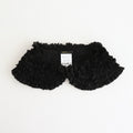 G.D COTTON SILK FRILL COLLAR #Black [no.7369]