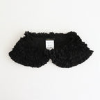 G.D COTTON SILK FRILL COLLAR #Black [no.7369]