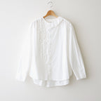 輝きの余白：フリルシャツ #off white [13261-06407]