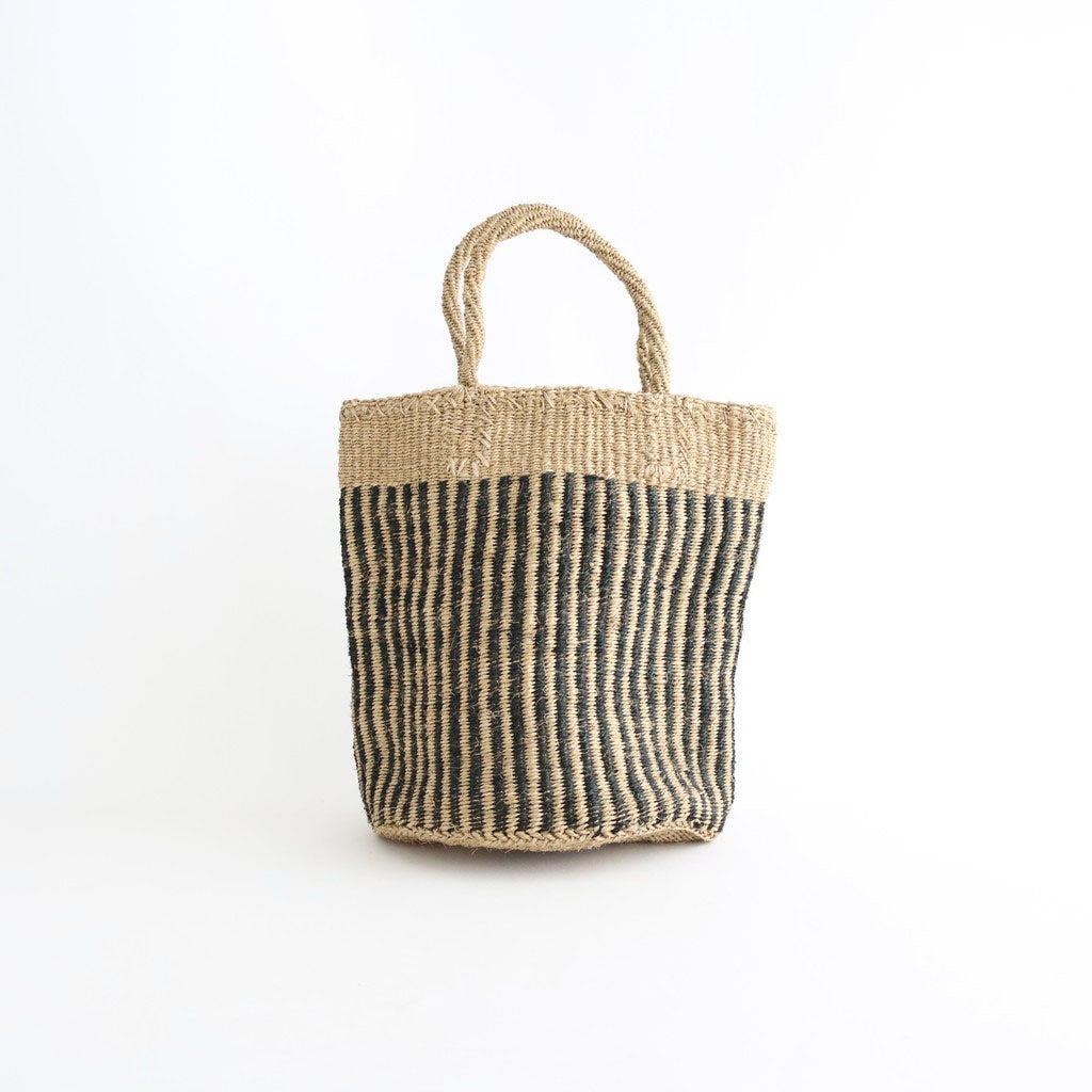 STRIPE SISAL BAG #8199 NATURAL/BLACK [ANSL2501]
