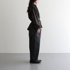 偶然の影：ブラウス #dark brown×beige [13261-09107]