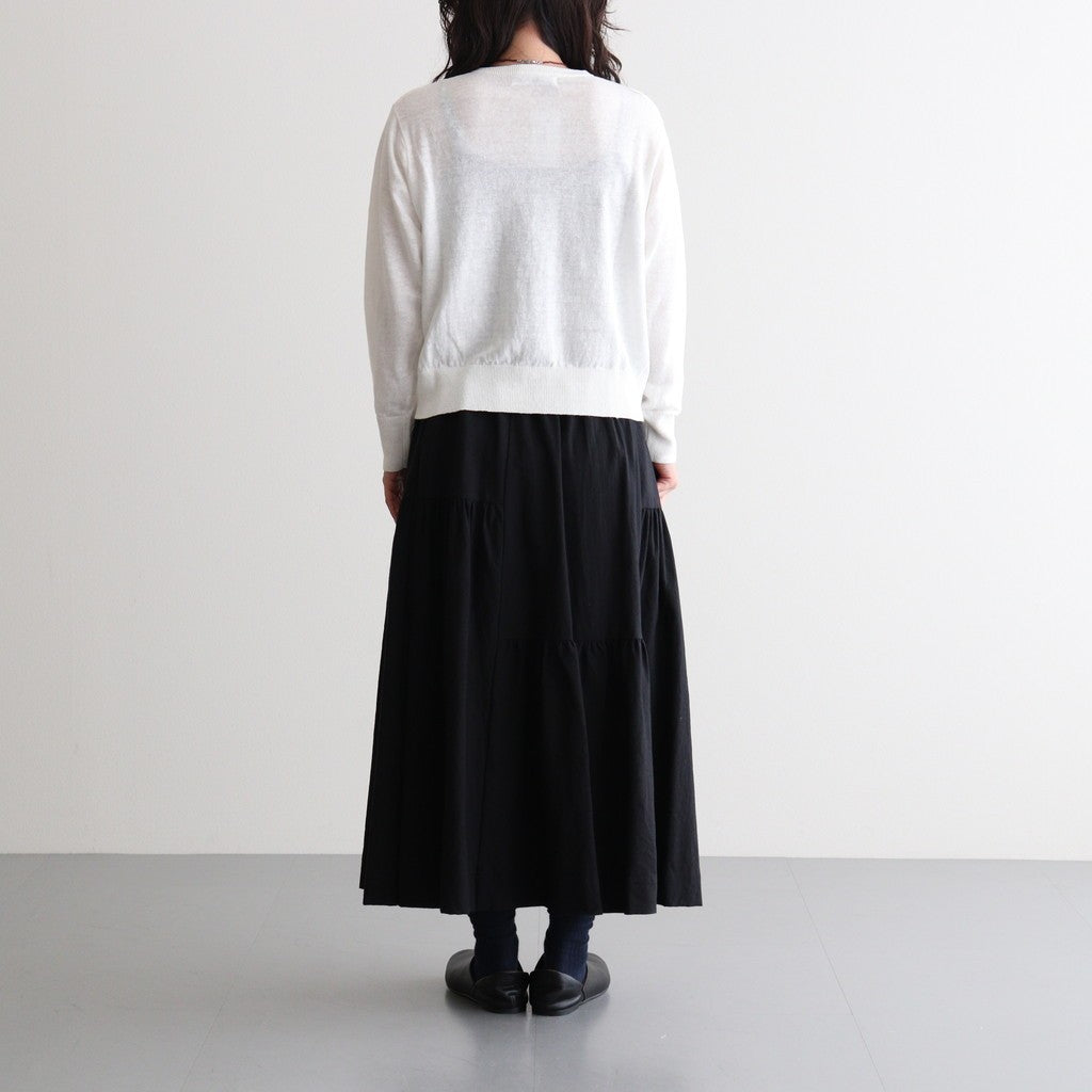 此処にある：ティアードスカート #black [13261-03212]